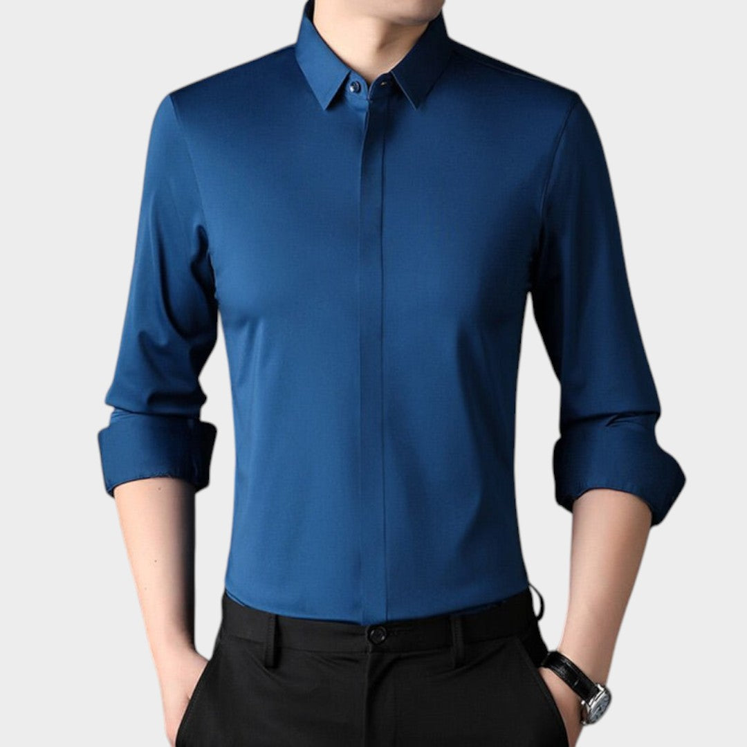 Mitchel™ | Camisa elastica sin arrugas para hombre
