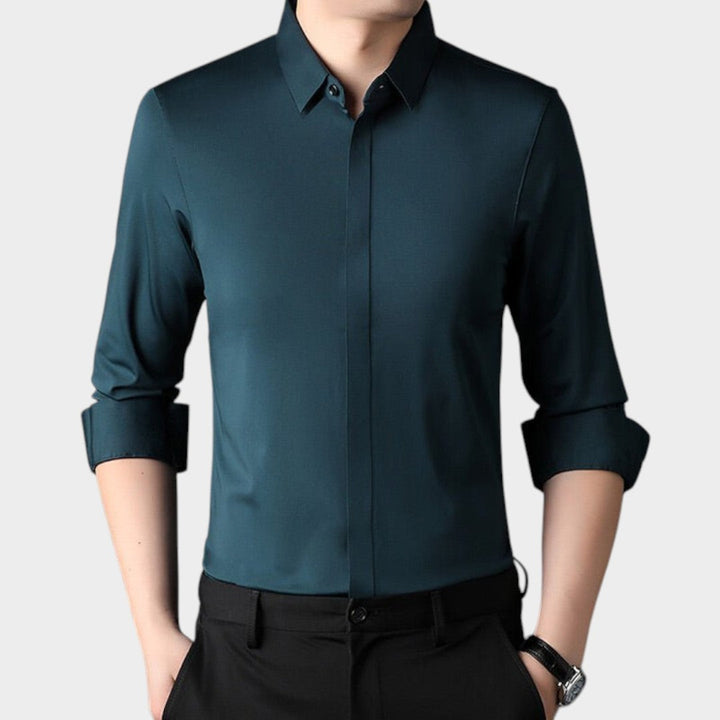 Mitchel™ | Camisa elastica sin arrugas para hombre
