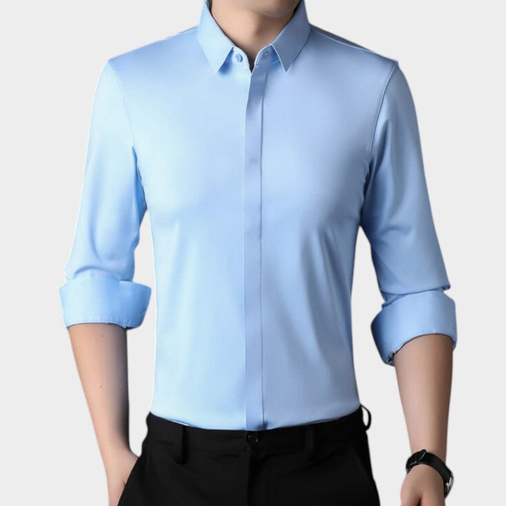 Mitchel™ | Camisa elastica sin arrugas para hombre