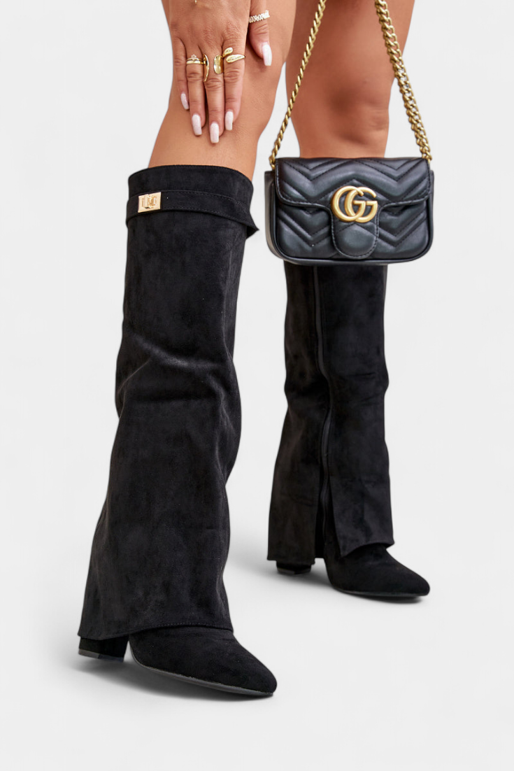 Raya Botas hasta la Rodilla con Tacón Bloque