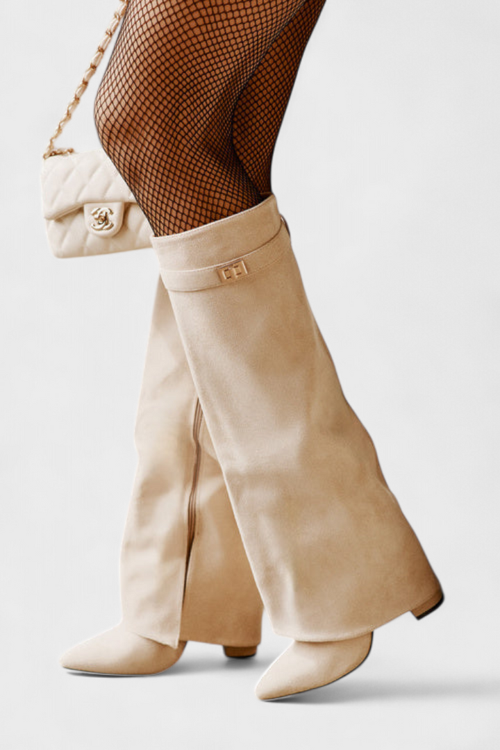 Raya Botas hasta la Rodilla con Tacón Bloque