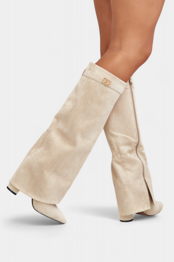 Raya Botas hasta la Rodilla con Tacón Bloque