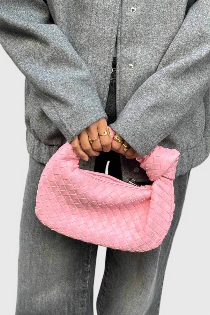 Bolso Satchel Sage Mini Tejido